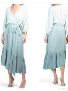 Young Fabulous & Broke Mint Green Wrap Dress